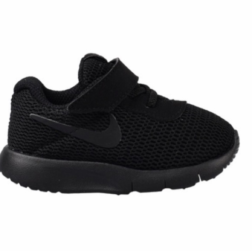 Nike Kids All-Black Mesh Sneakers